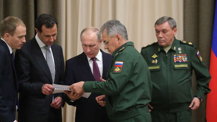 الأسد يلتقي بوتين في قاعدة حميميم.. وهذا أبرز ما صرح به الرئيس الروسي: