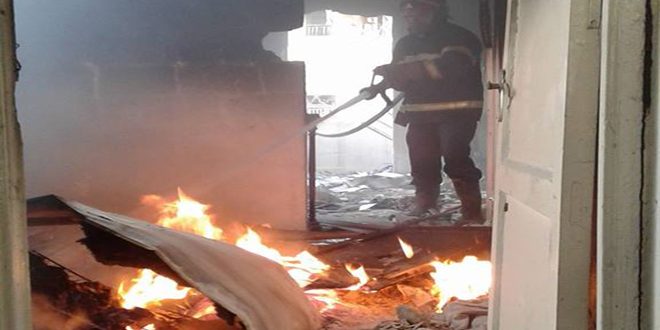 خمس وفيات جراء حريق شقة سكنية بحلب