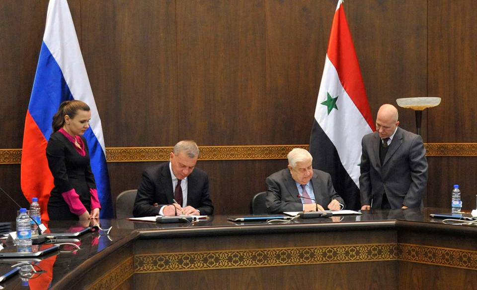 اتفاق سوري روسي لتنفيذ خارطة الطريق للتعاون التجاري والصناعي