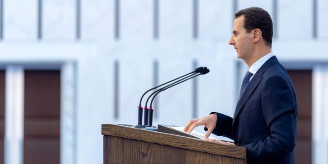 كلمة الرئيس الأسد خلال استقباله رؤساء المجالس المحلية من جميع المحافظات