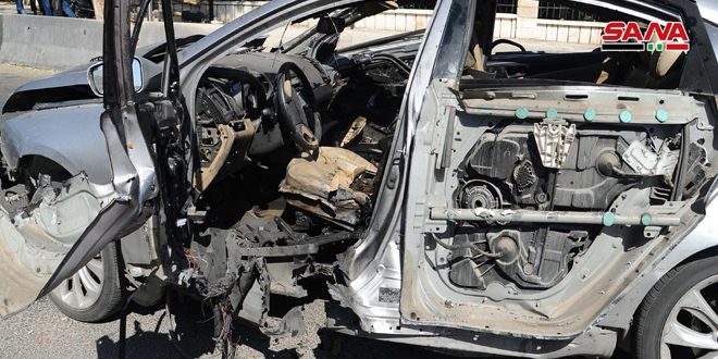 التفجير الإرهابي على استراد المزة استهدف عائلة الدكتور طالب ابراهيم