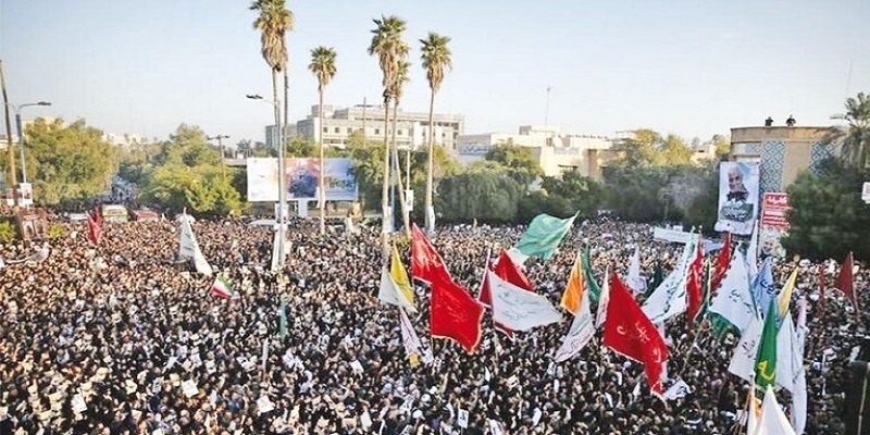 بالصور.. طهران تودع سليماني بأكبر جنازة منذ تشييع الخميني