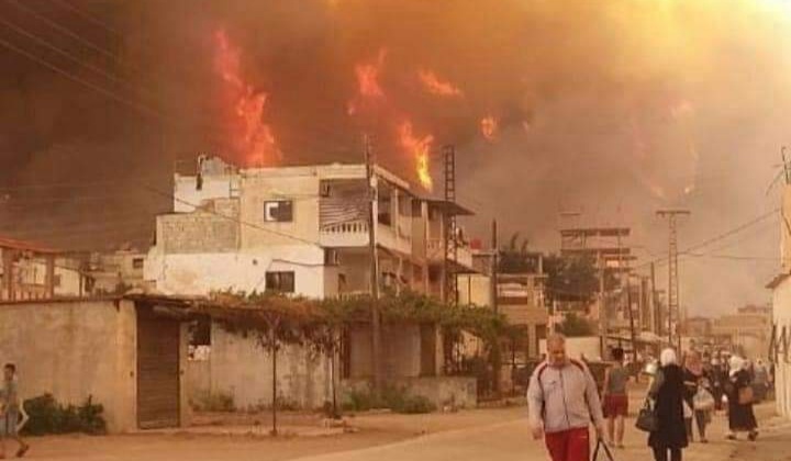 حزب سوري يعلن وضع كل امكانياته لمواجهة الحرائق وتداعياتها