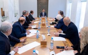 الرئيس الأسد يجتمع باعضاء القيادة المركزية لحزب البعث