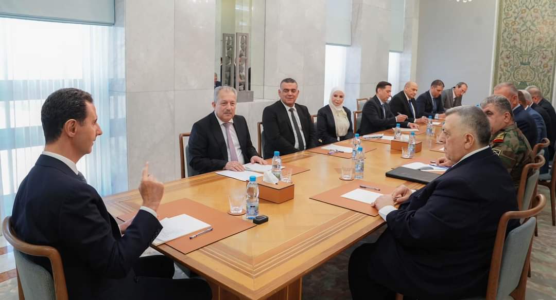 الرئيس الأسد يجتمع بأعضاء القيادة المركزية لحزب البعث